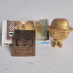One Piece Monkey D. Luffy Gold Figurine with WANTED Dead or Alive Card VS504