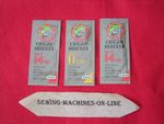 3 PACKS OF ORGAN MIXED SEWING MACHINE NEEDLES FITS TOYOTA/BROTHER/SINGER/JANOME