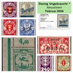 Gdansk Stamp Unused Michel 1-308 Service Postage Fischer 1-306 * Mint MH