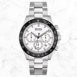 Hugo Boss Hero 1513875 Men’s Chronograph White Dial Stainless Steel Watch