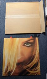 MASSIVE RECORD STORE DISPLAY SIGN - SUPER RARE - MADONNA (2001)  92x81CM UNUSED