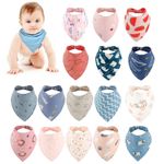 10 Pack Baby Terry Infant Bibs Boys Girls Feeding Dribble Cream Car Rabbit Panda