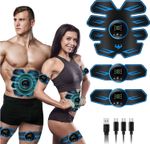 Rechargeable EMS Abdominal Muscle Toning Belt Trainer ABS Stimulator Toner
