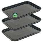 Salter 3 Pack Baking Tray 40cm Vitreous Enamel Steel Oven Pan PFAS-Free Coating