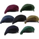 Army Beret Military Cadet Combat Air Force Navy Leather Binding Hat Combat 
