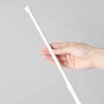 Telescopic Net Voile Tension Curtain Rail Pole Rod Rods Spring Loaded Extendable