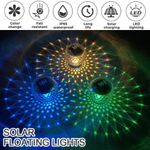 Solar Floating Pond Light Waterproof Color Changing Garden Pool Underwater Light