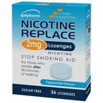Nicotine Replace 2mg | Sugar Free Peppermint Flavour 4X36 =144 Lozenges |2026/27