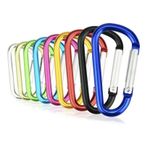 Carabiner Clip Multi Coloured Snap Hook Camping Hiking Keyring Travel School