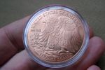 USA 1oz .999 fine Copper Walking Liberty round in Capsule.