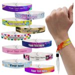Custom Party Event Wristbands,  Personalised Festival Fabric Wristband Hen Stag