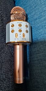 GIF-8600/OB Handheld Condenser Karaoke Mic Rechargeable Reverb MicroSD USB