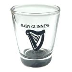 Baby Guinness Clear Shot Glasses - Pack of 4 - 50 ml