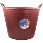 Faithfull Eco Flex Tub 25 litre - Recycled Red