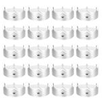 24 Pcs Paper Crowns Silver Foil Crown with Pattern for Birthday Arc Hollow Style