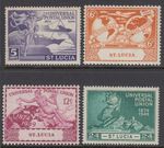 St Lucia 1949 75th Anniv of Universal Postal Union UPU set SG 160-163 MM mint