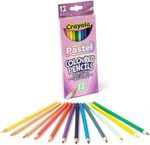 New CRAYOLA Pastel Coloured Drawing Pencils Pack of 12 (BC)