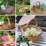 Small Wicker Boo Basket Woven Children's Flower Girl Confetti Easter Halloween