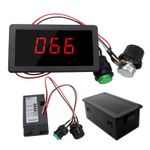 DC 6V 12V 24V Max 8A Motor PWM Speed Controller With Digital Display & Switch //