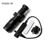 M300V IR + LED Flashlight Super Bright Torch Lamp With Tail Switch Fit 20mm Rail