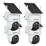 ANRAN 4MP CCTV Solar Security Camera WiFi Wireless Battery Powered Home Outdoor 