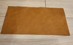 Tan Old English 100% Italian leather  9"x4.5" offcut Patch Repair Craft