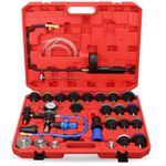 34pcs Radiator Cooling System Pressure Tester Coolant Purge Refill Vacuum Kit UK