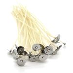 50 pcs High Quality Pre Waxed Wicks With Sustainers For Candle Making