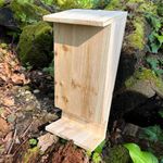 Wooden Bat House Box for Roosting with Landing Perch Nesting Nest Habitat