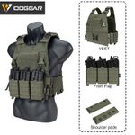 IDOGEAR Tactical Vest FCSK 3.0 FERRO Fast Release Plate Carrier 5.56 Triple Camo