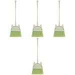 Lightweight Green Plastic Kids Broom Toy Compact Small Broom for Children Play