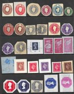 Embossed/ Prepaid Postage Stamps 29 x Values M/Used