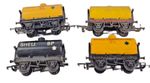 Rake Of 4 Triang OO Gauge R211 R210 Yellow Black Shell BP Petrol Tanker Unboxed.