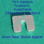 HONDA 6mm Rear Shock Spacer VTR 1000 Firestorm Superhawk,CBR 1100 XX Blackbird 