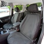 Vw Amarok Front Seat Covers Tailored Waterproof Tailored (2011-2022) Black 127