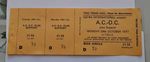 AC DC unused ticket 24 October 1977 Manchester UK - ORIGINAL