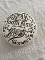 Boots The Chemist Vintage Advertising Jar Pot with Lid