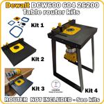 Dewalt DCW600 DCW604 26200 Compact trim router table kits