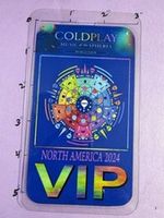 Coldplay commemorative 2024 backstage pass/laminate and lanyard