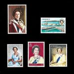 £10 of Jersey high value stamps, £1-£5 values unmounted mint.  Cheap. Post free