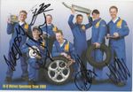 WOLVERHAMPTON WOLVES SPEEDWAY SIGNED 8x6 1999 TEAM PHOTO+COA *JENSEN*KARLSSON*