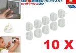 10X Plug Mains Socket Cover Child Baby Proof Safety Protection Electric Guard UK