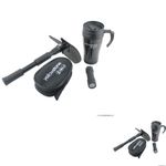 CAR TRAVEL GIFT SET CAMPING HIKING FISHING OUTDOOR PORTABLE SHOVEL TORCH MUG DIG