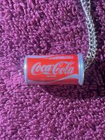 Vintage 1980s Coca‑Cola Mini Can Necklace NOS Factory Sealed Coke Jewelry