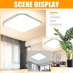 Dimmable LED Ceiling Lights Square Panel Down Lights Living Room Bedroom Lamp UK