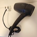 GHD Travel Hairdryer Flight 1.0 with Folding Handl Black, Lightweight, UK Plug