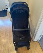 Cosatto Woosh Trail Black Single Pushchair From Birth Swivel Wheels Rubber Tyres