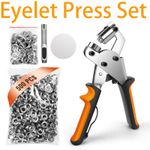 EYELET PLIERS HOLE PUNCH COMPLETE TOOL KIT SET WITH 500 EYELETS CRAFT KIT