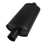 Jetex Universal Exhaust Silencer - 2'' Outlets, Oval 312mm, Aluminised Steel