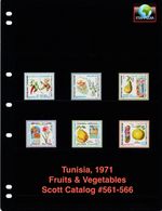 $4.45 Scott Value - 1971 TUNISIA Fruits Vegetables Fables scarcer CV MNH NH UMM
